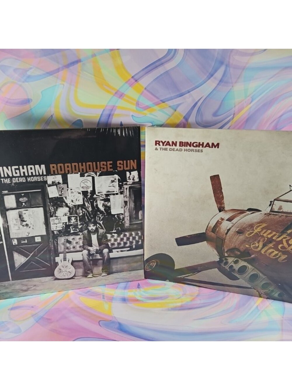 Lot of 2 Ryan Bingham Records (New): Junky Star, Roadhouse Sun